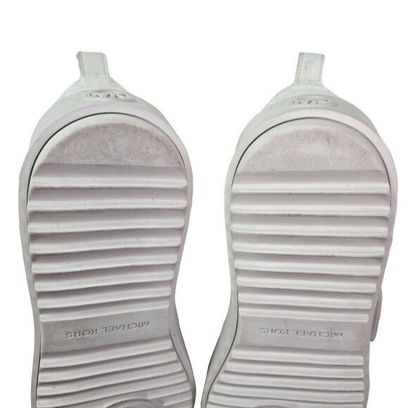 NWT/NWOB Michael Michael Kors Leather Grove Studded Platform Sneakers Size 9 - Picture 11 of 12